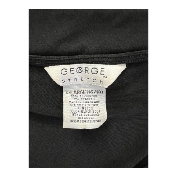 ✨ EUC GEORGE STRETCH Black Cowl Neck Sleeveless Top | Women’s Sz XL - Picture 6 of 7